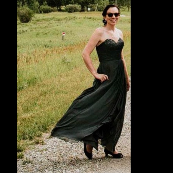 Charcoal Mori Lee Bridesmaid/Formal Dress - Picture 5 of 11